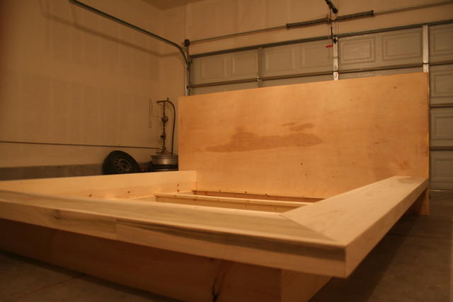 Platform bed frame / headboard